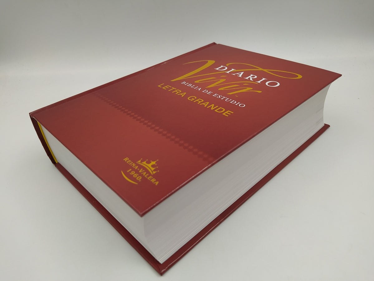 Biblia de estudio del diario vivir RVR60, letra grande Tapa dura
