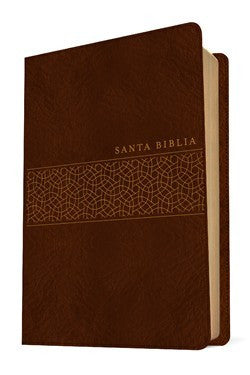 Santa Biblia NTV, edición manual, letra 12 puntos. SentiPiel, Café, Letra Roja
