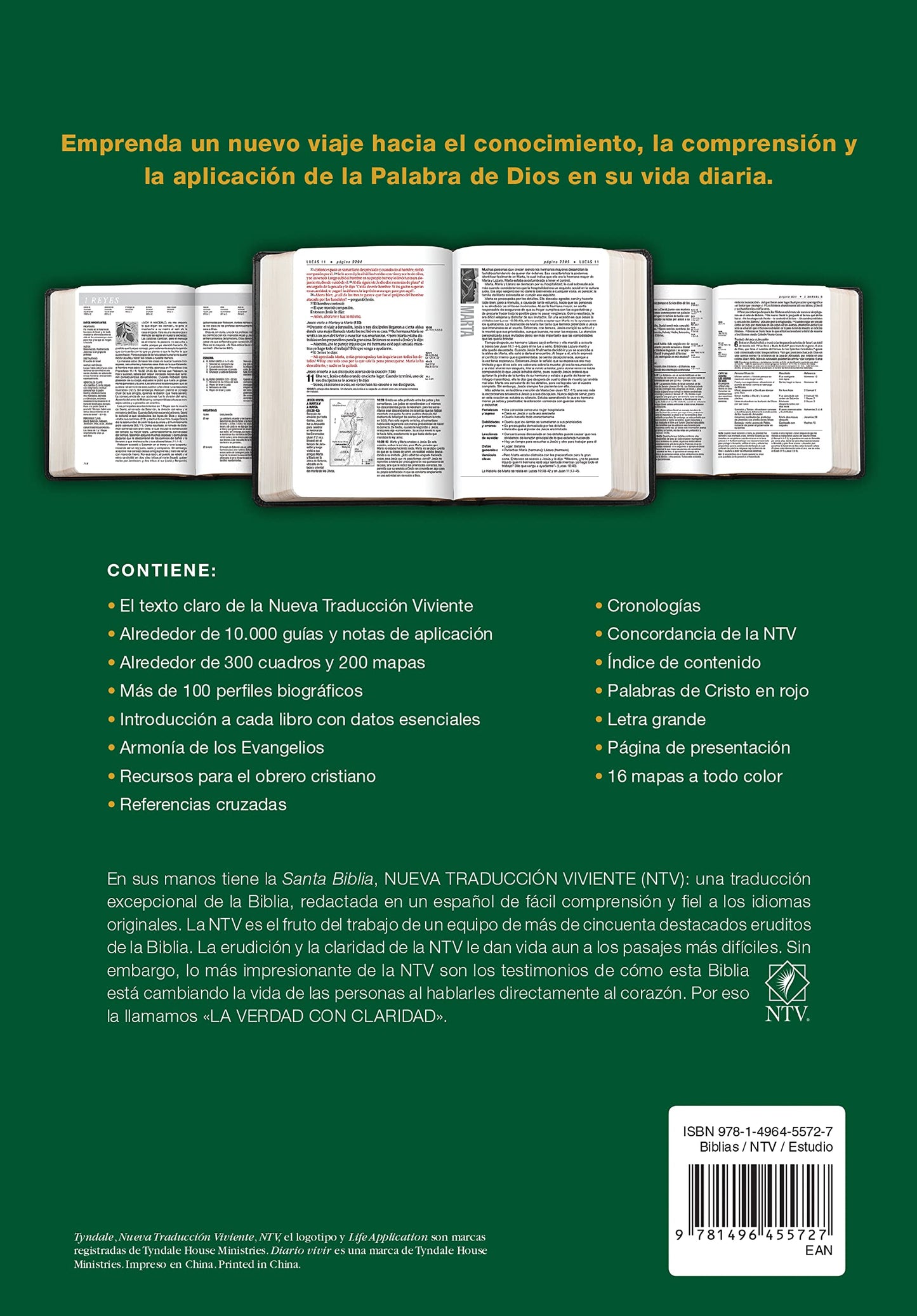 Biblia de estudio del diario vivir NTV, letra grande