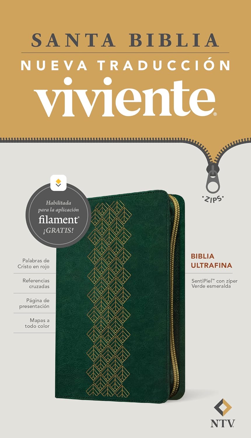 Biblia ultrafina NTV cierre, con Filament