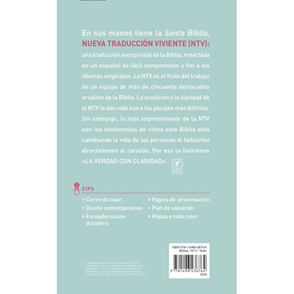 Biblia NTV mediana, 9 puntos, cierre