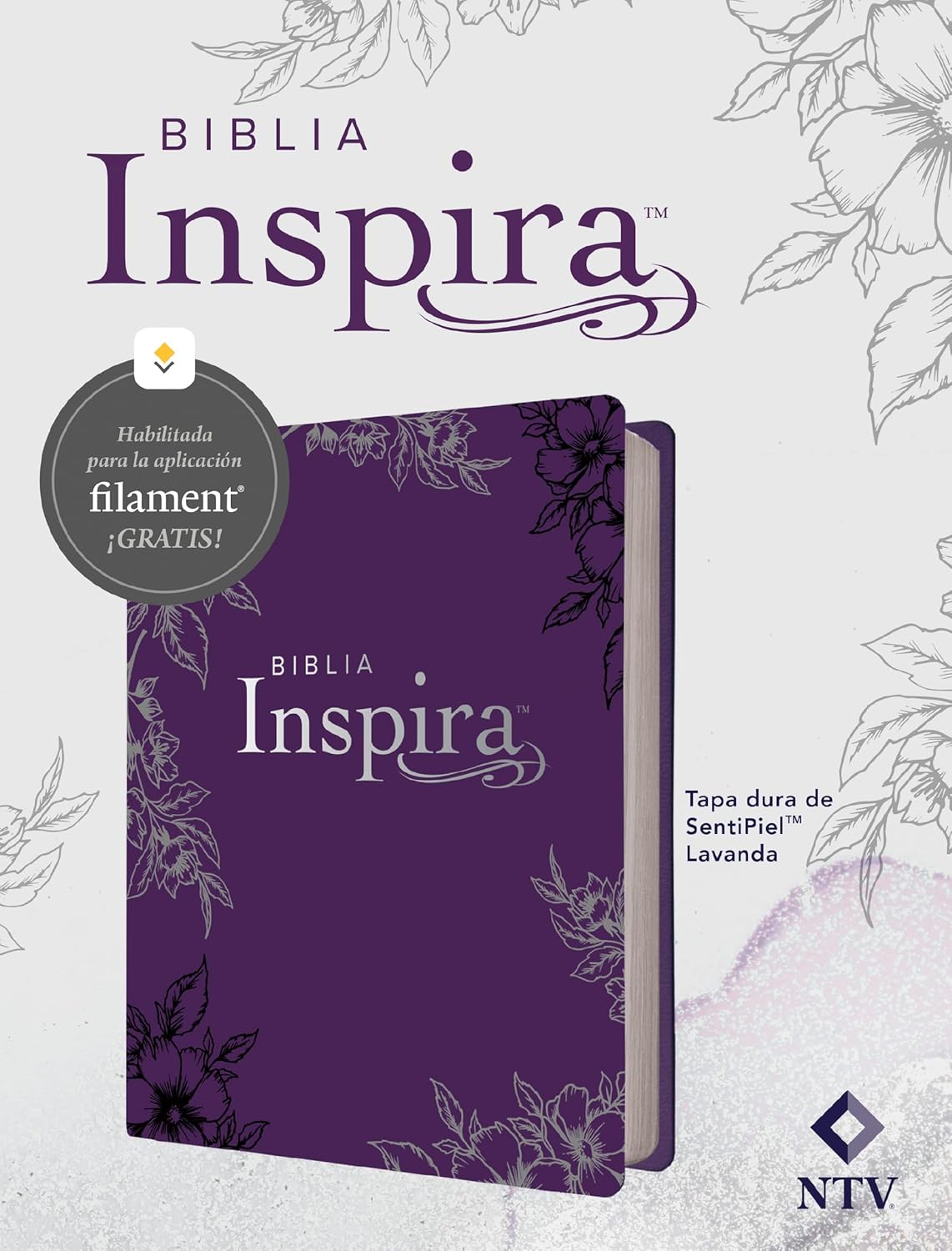 Biblia Inspira NTV con Filament,TAPA DU Lavanda