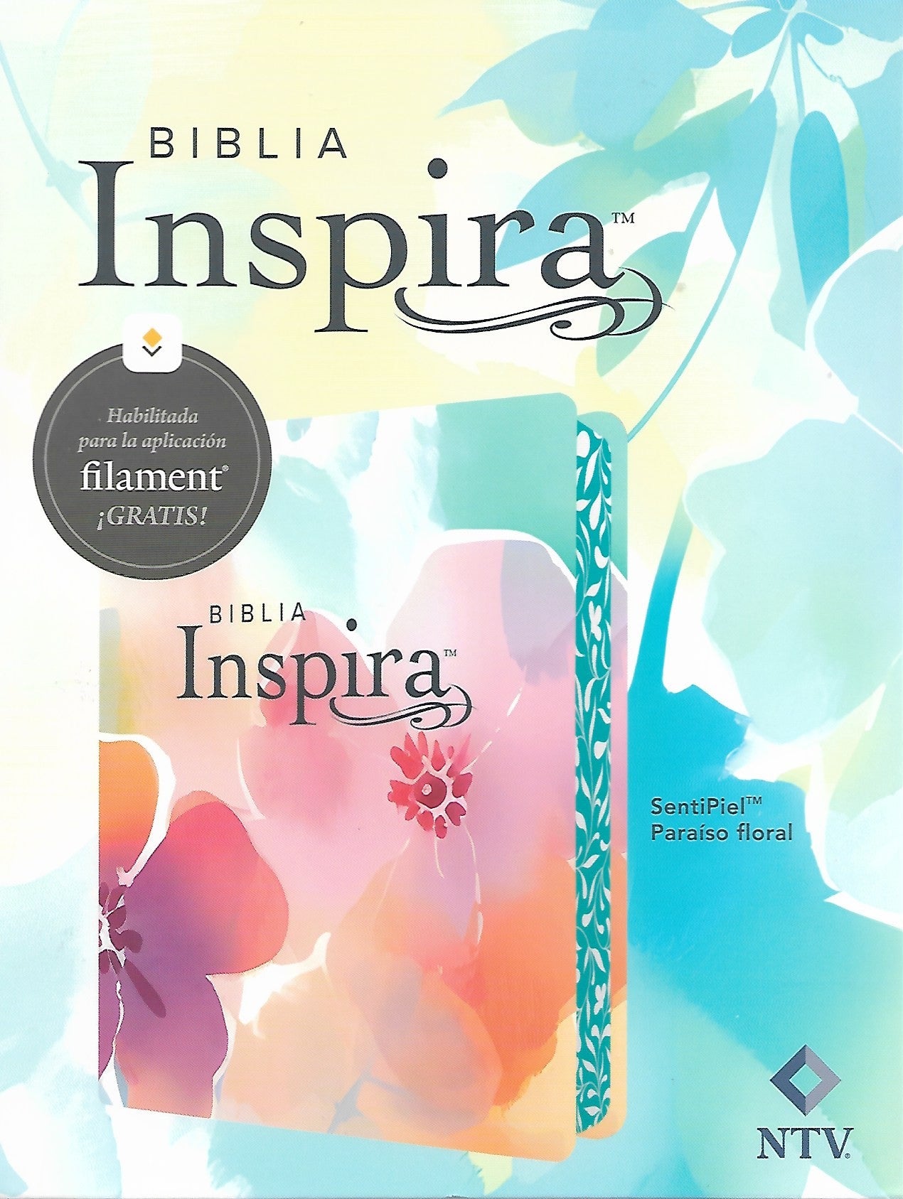 Biblia Inspira NTV con Filament Sentipiel Paraiso Floral
