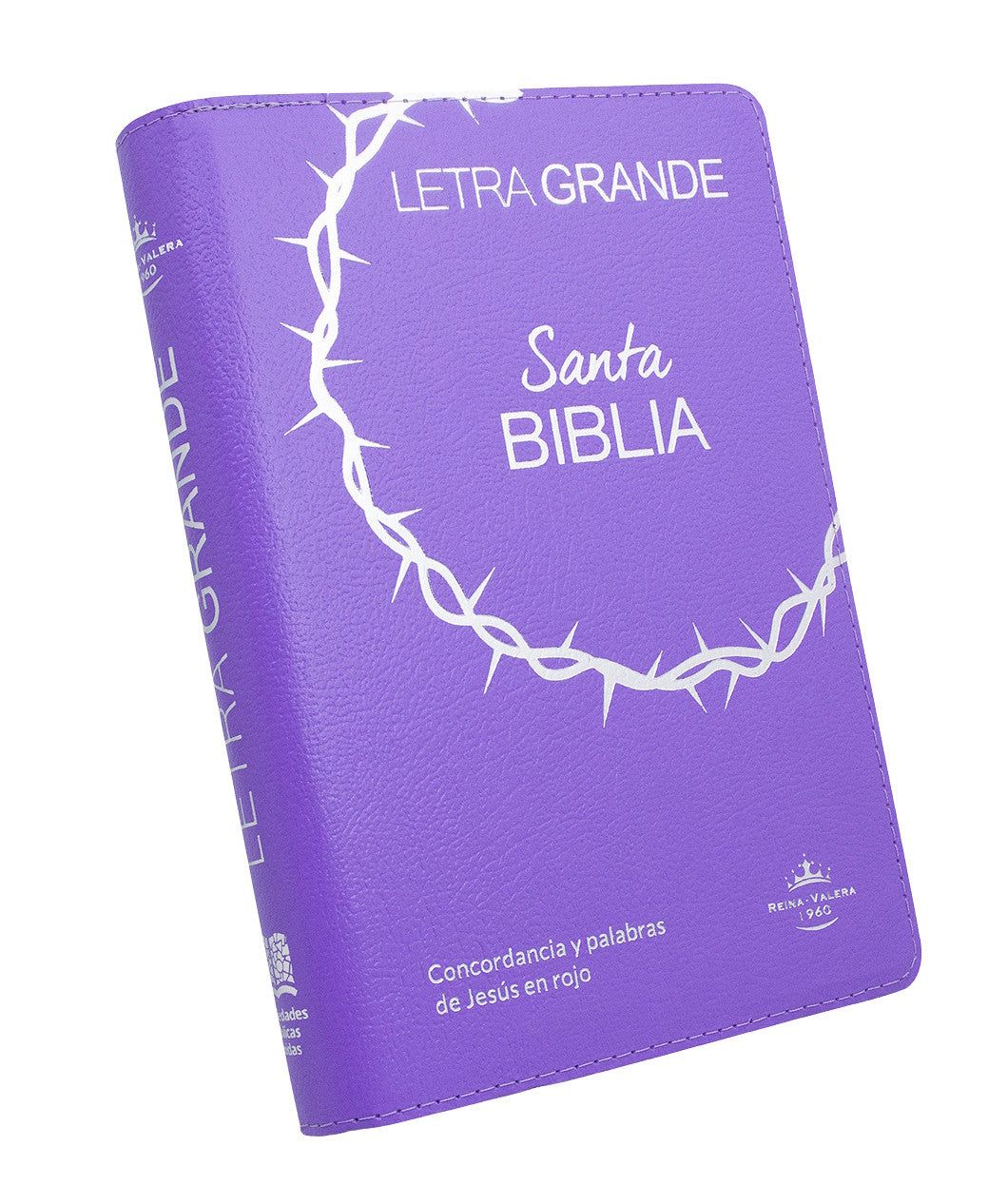 Bibila RVR1960 letra grande cierre índice lila