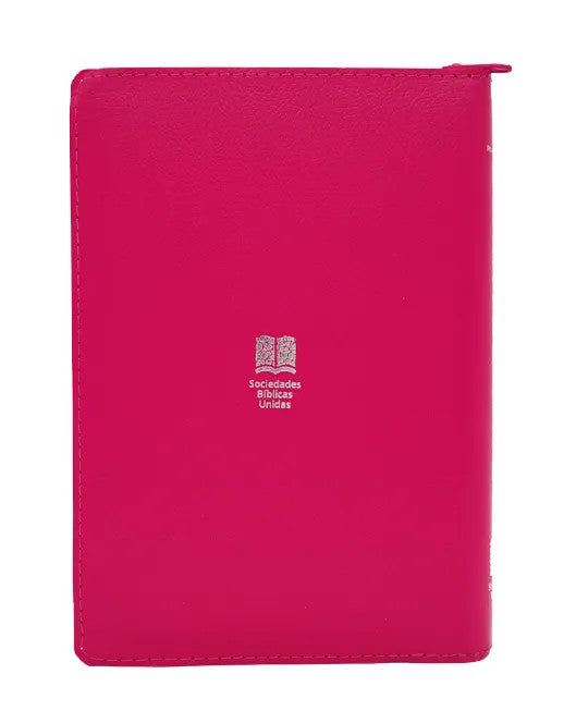 Biblia Rvr1960 Letra Grande 12 Puntos Rosado Cierre Índice