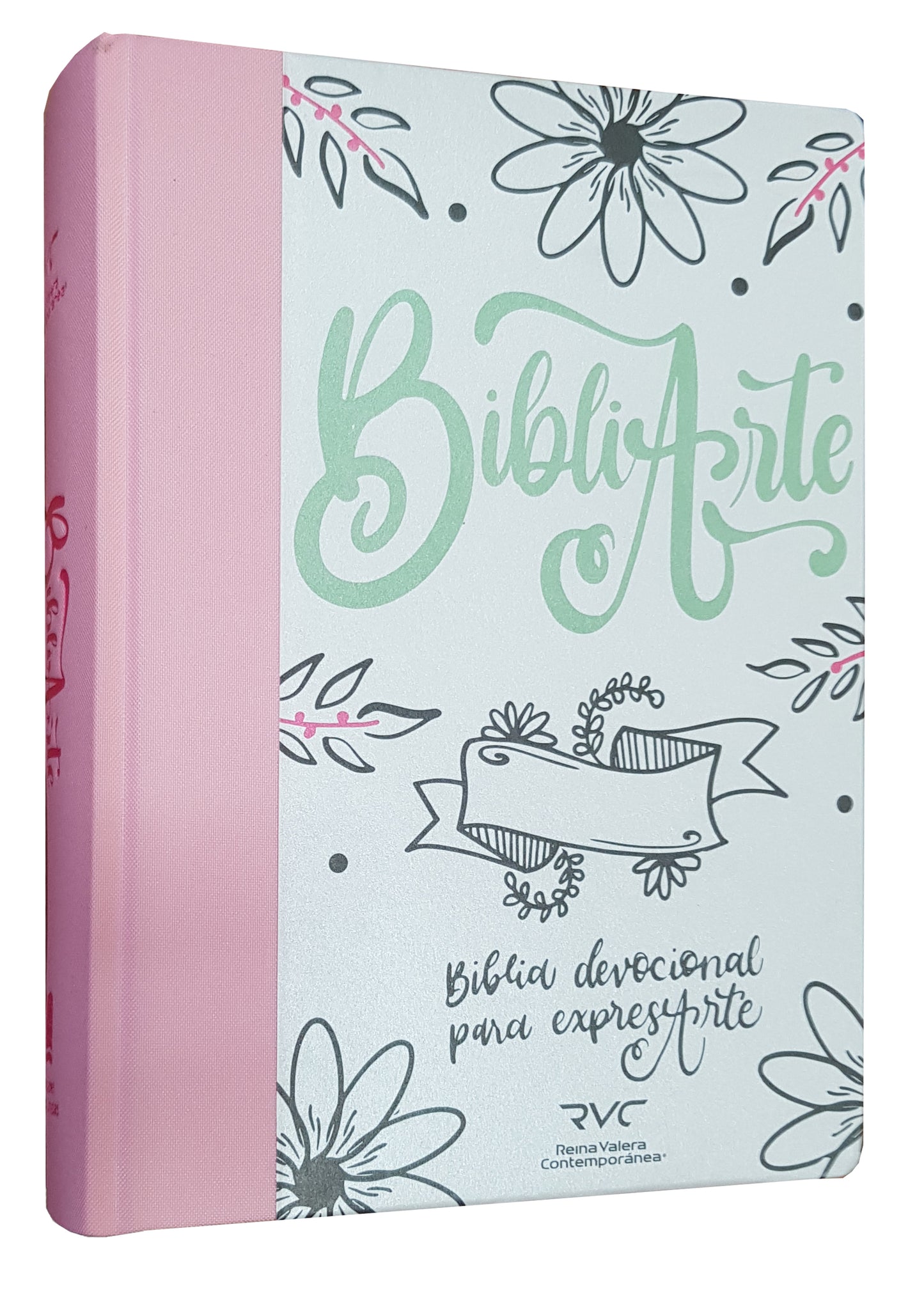 Biblia Arte RVC devocionales lettering grande