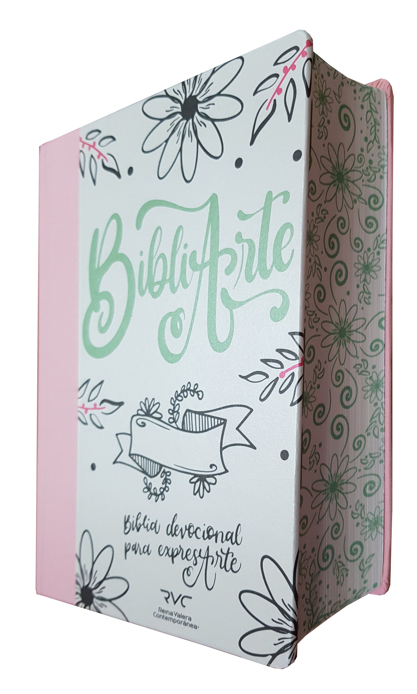 Biblia Arte RVC devocionales lettering grande