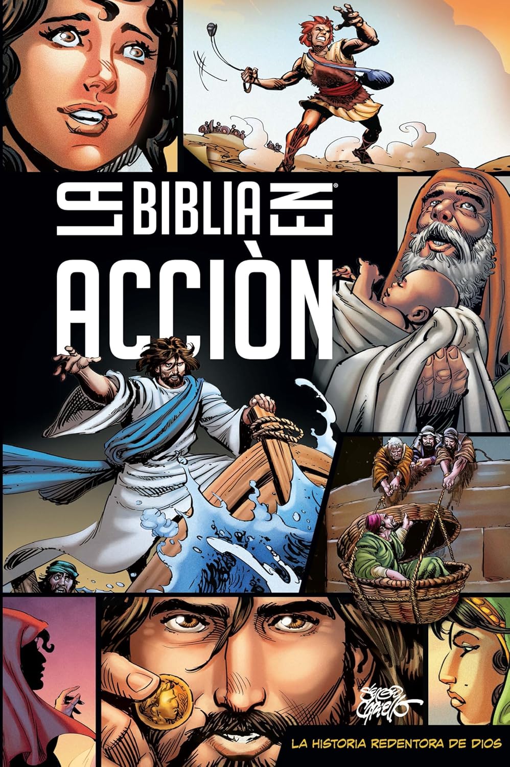 Biblia En Acción Comic Ilustrada Tapa Dura