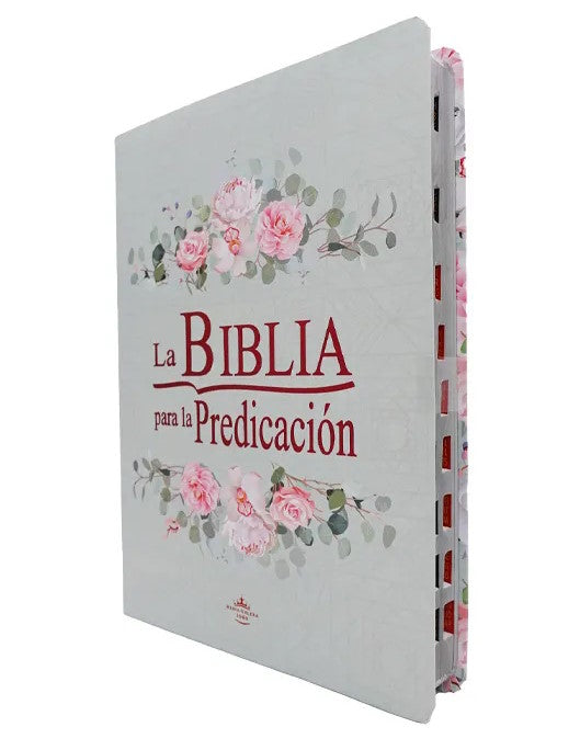 Biblia de la predicación para mujer 10 puntos con índice verde