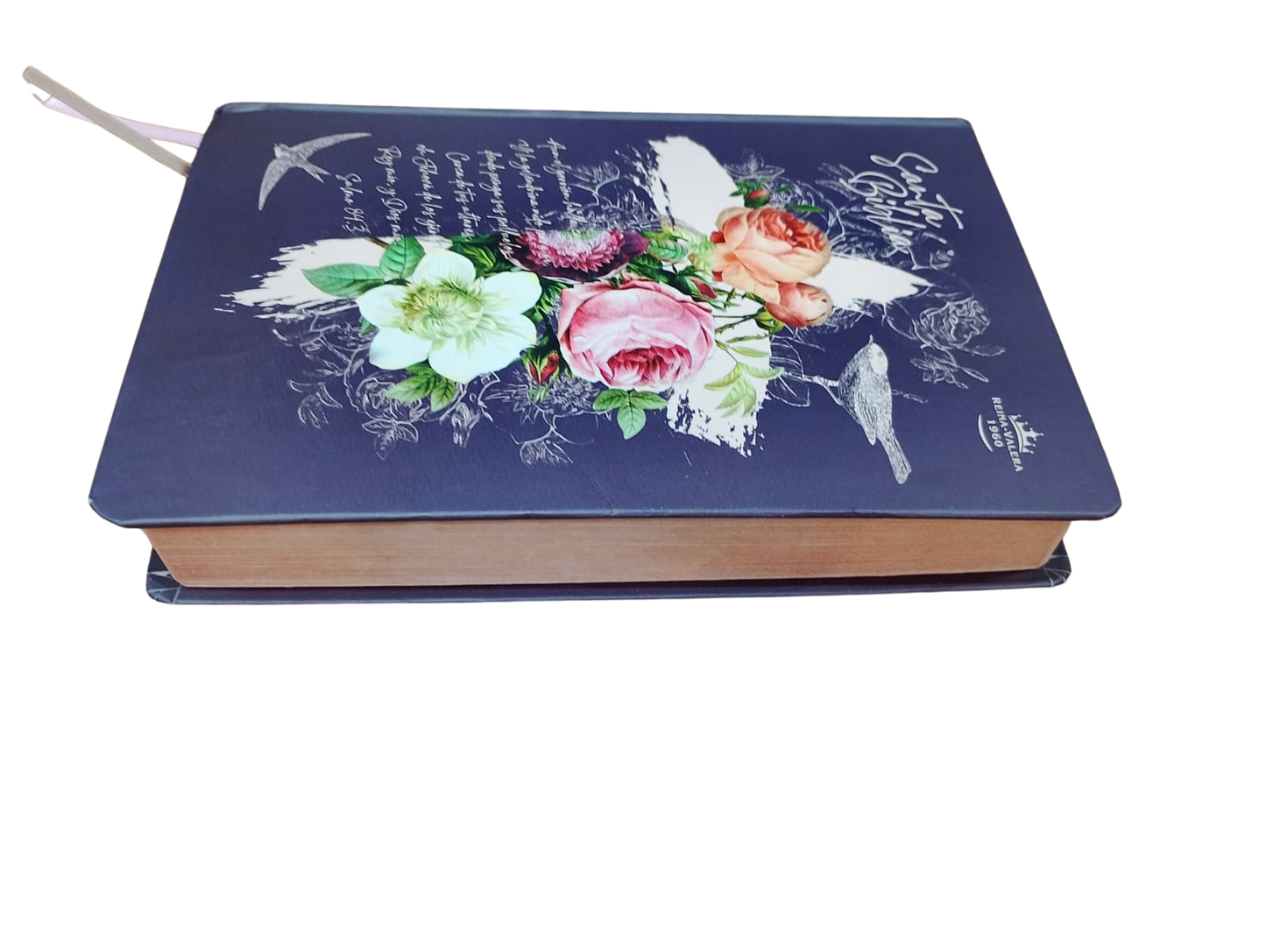 Biblia Reina Valera 1960 Letra Grande Tapa dura Flores