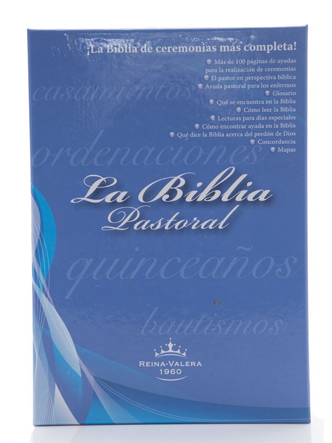 Biblia Pastoral Reina Valera 1960 Letra Grande piel negra indice