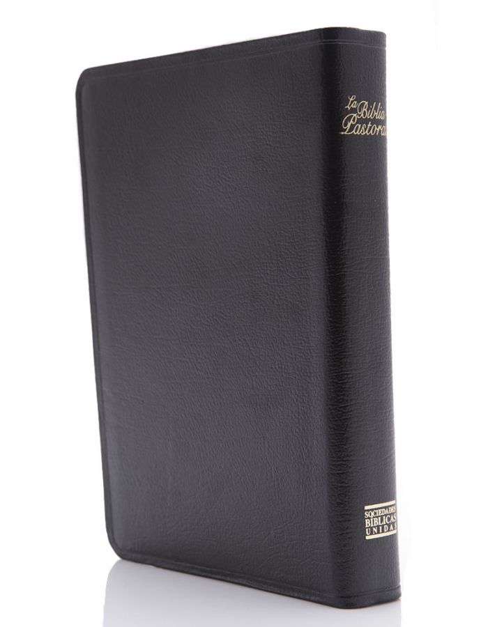 Biblia Pastoral Reina Valera 1960 Letra Grande piel negra indice