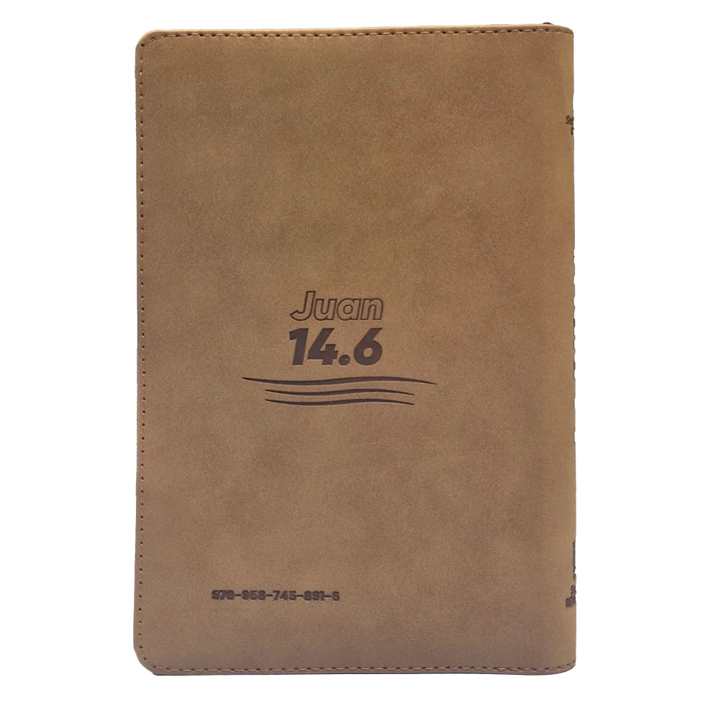 Biblia Tla Letra Grande Cierre Nuevo Creyente Café