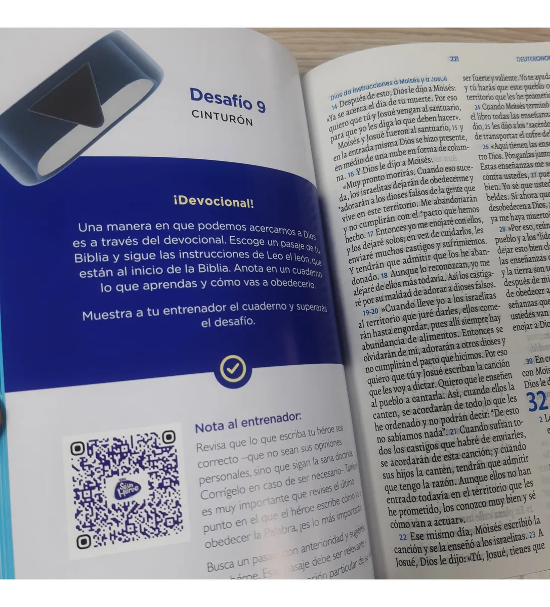 Biblia Infantil Tla Con Cierre Canto Azul