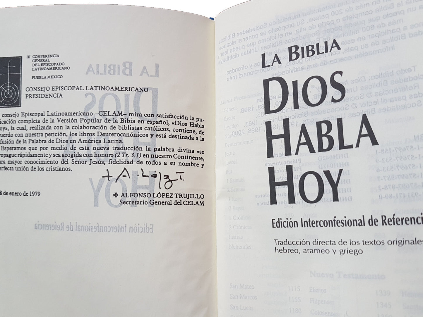 Biblia Dios Habla Hoy Con Deuterocanónicos Tapa Dura