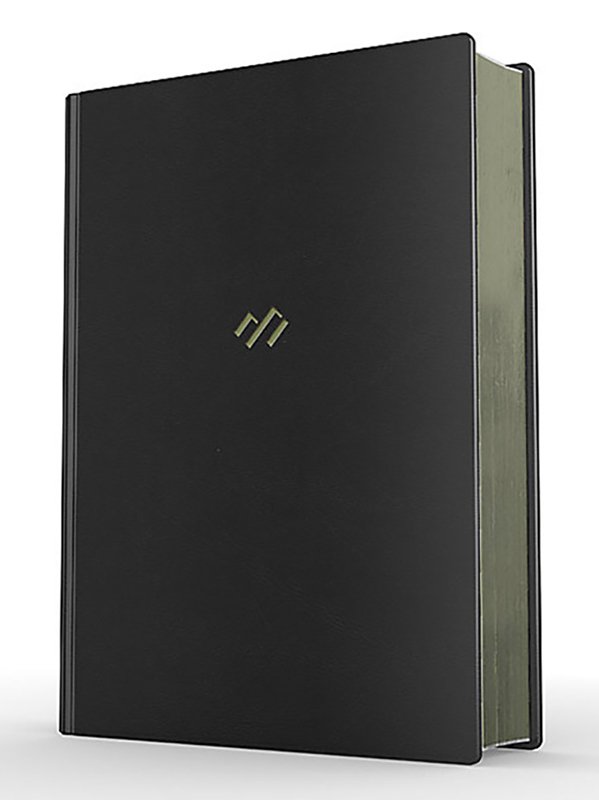 NBLA Biblia temática de estudio, negro símil piel