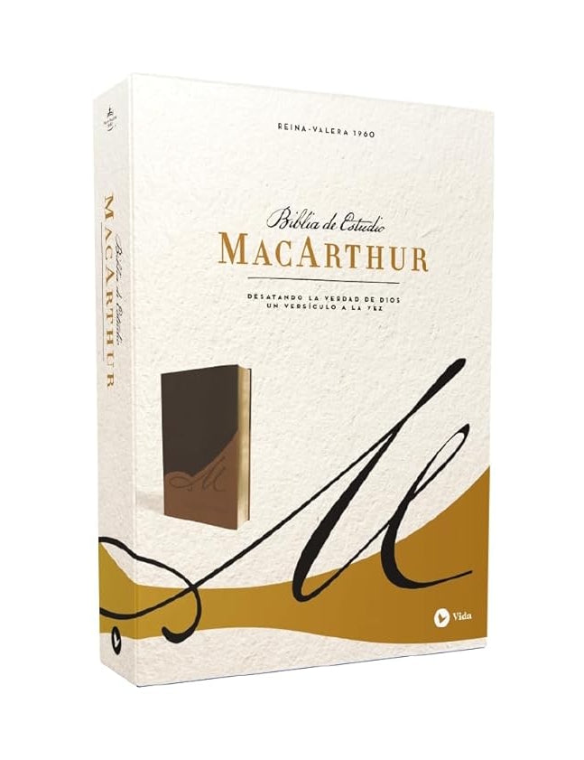 Biblia de estudio MacArthur RVR60 simil piel