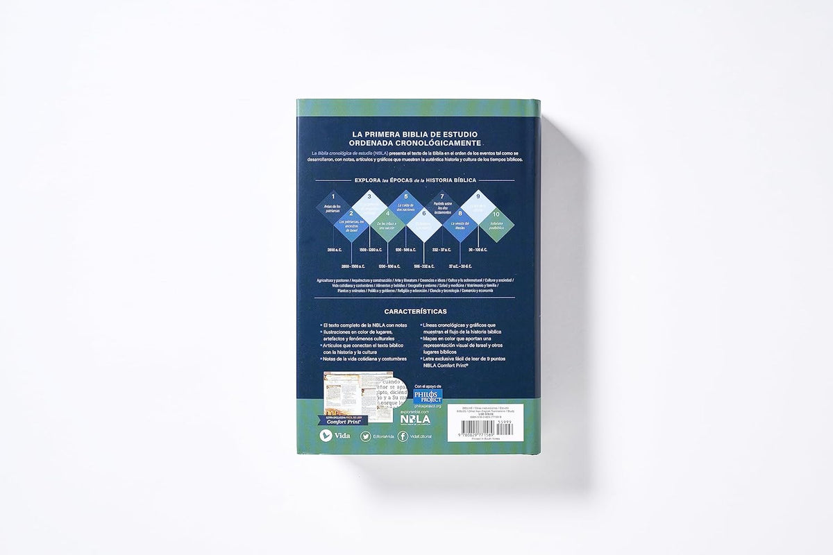 Biblia NBLA, Biblia Cronológica de Estudio, Tapa dura