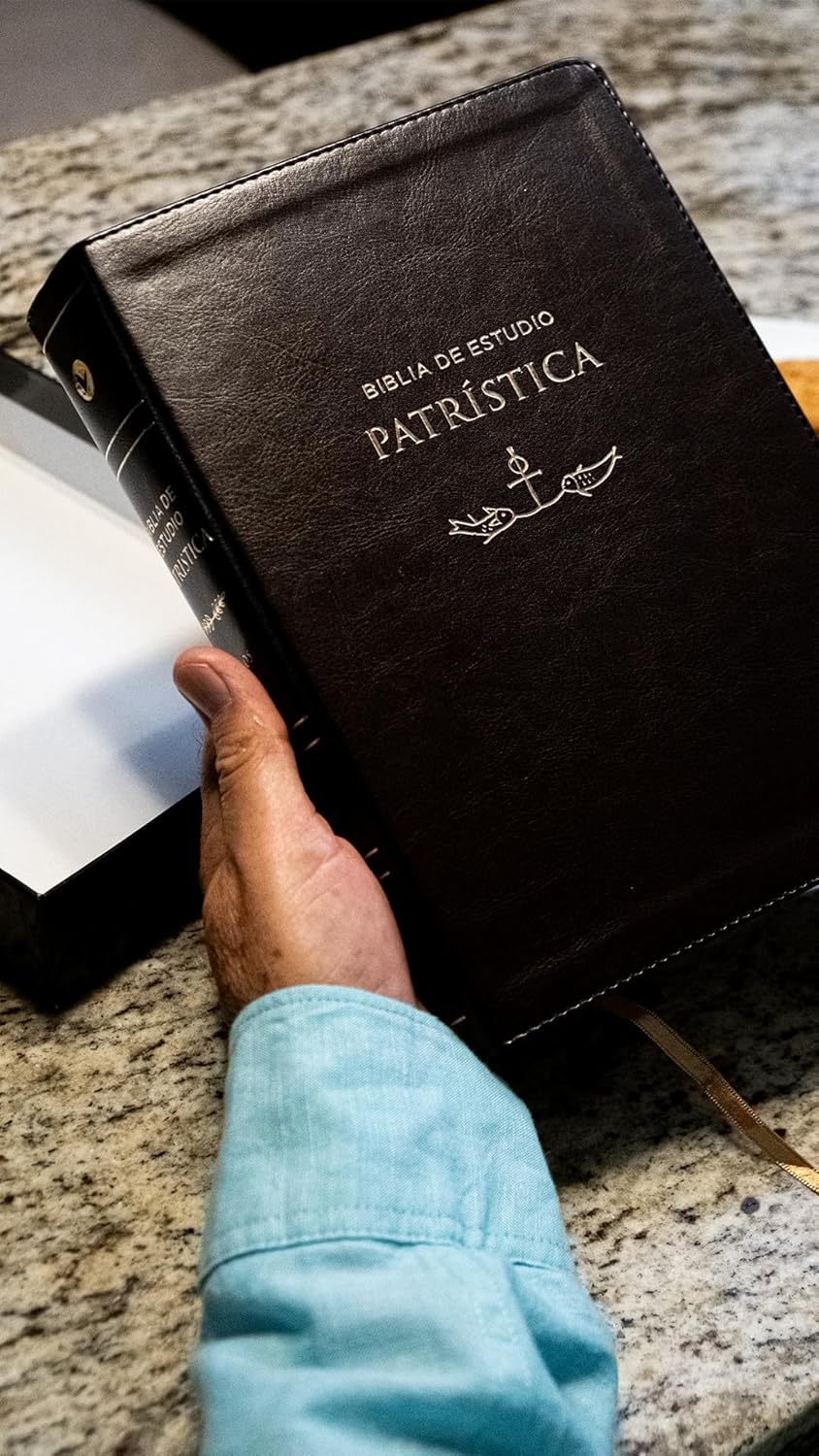 RVR, Biblia de Estudio Patrística, Leathersoft, Marrón