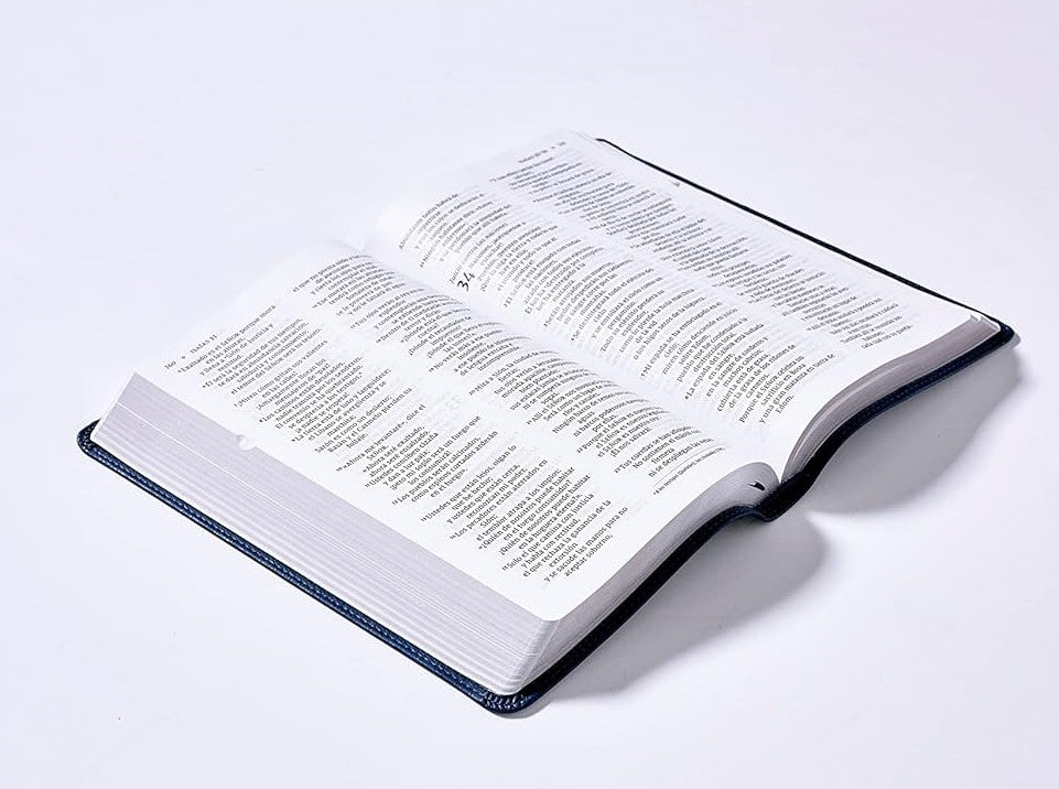 Biblia del ministro NVI azul marino ceremonias 10 puntos