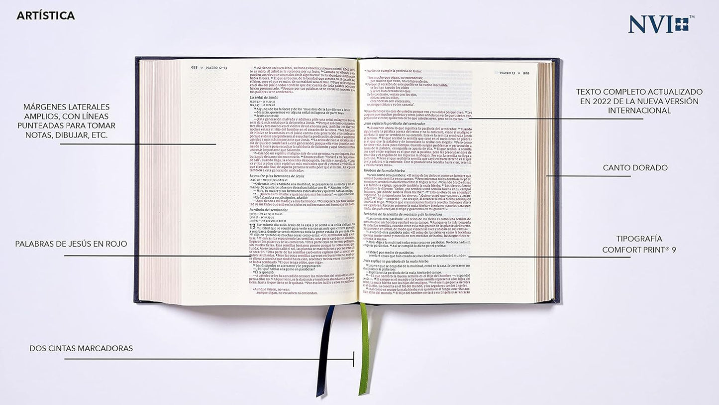 Santa Biblia NVI 2022, Edición Artística, Tapa Dura/Tela