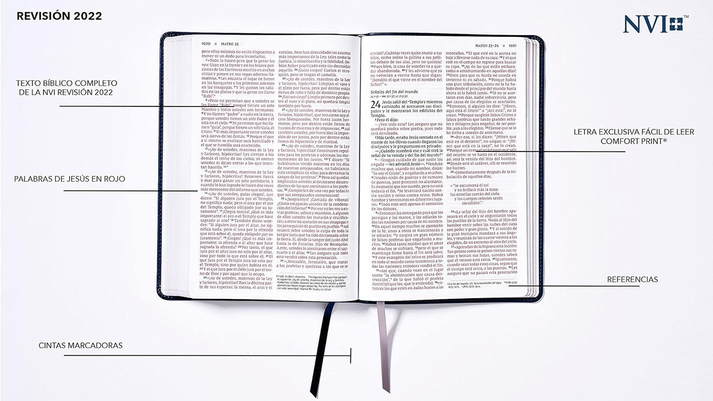 Biblia NVI 2022 Letra Gigante azul