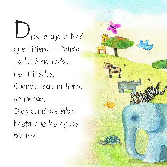 Mi primera Biblia para bebes, 0 a 2 años, hoja de carton