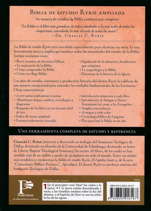 Biblia de estudio Ryrie RVR 1960