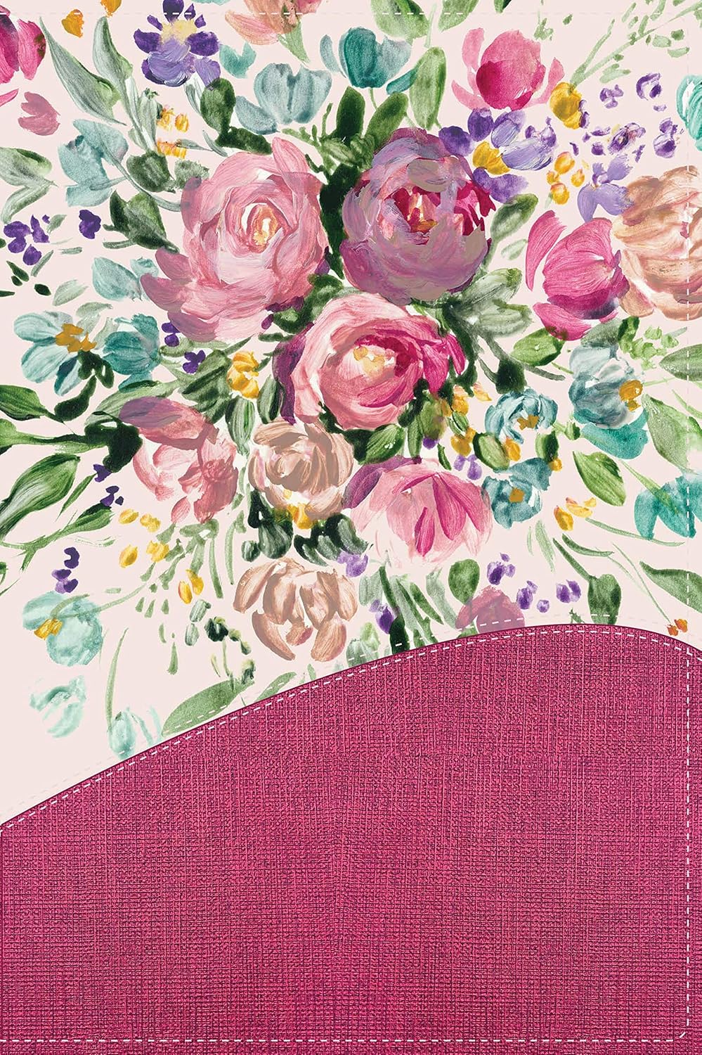 Biblia de una joven conforme al corazón de Dios RVR60 simil piel floral mujer