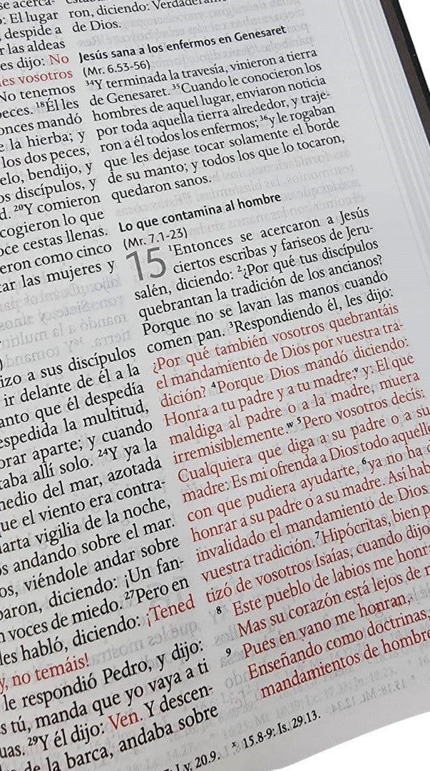 Biblia Reina Valera 1960 letra 10,5 puntos tapa dura cruz con corona