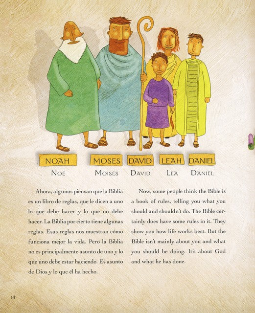 Libro Biblia para niños, Historias de Jesús Español Inglés