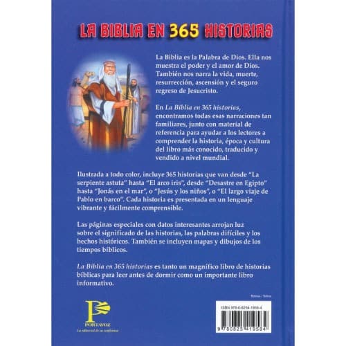 Libro La Biblia en 365 historias, 9 a 12 años, tapa dura
