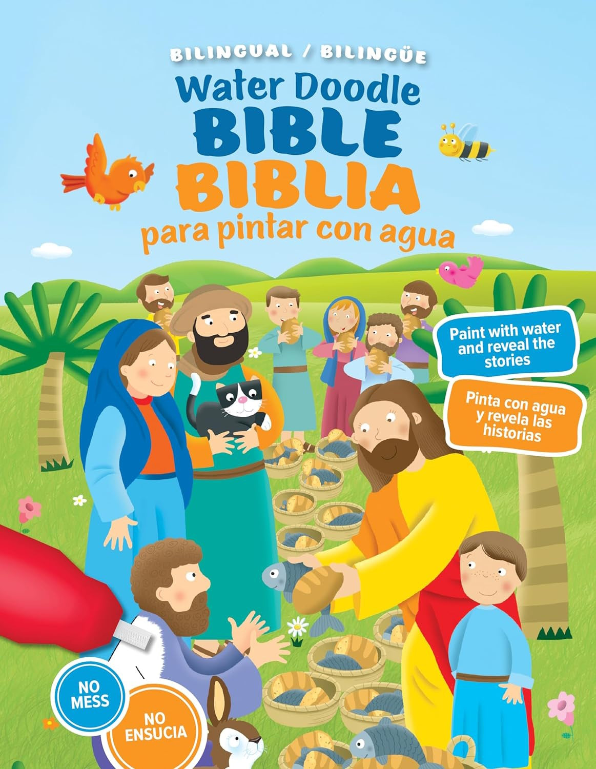 Biblia para pintar con agua - Bilingüe