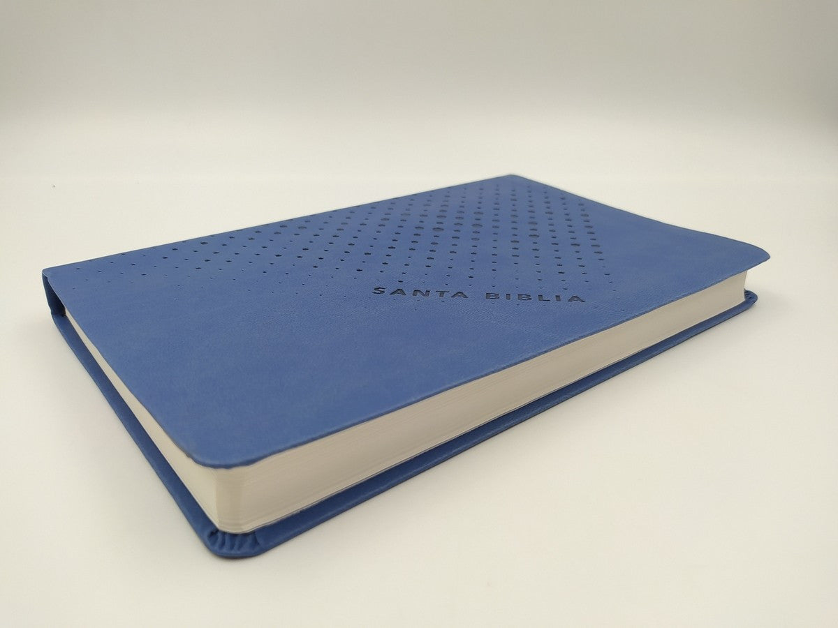 Santa Biblia NTV, Edición ágape, Noche (SentiPiel, Azul)