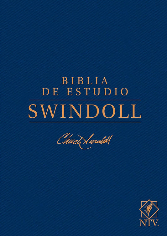 Biblia de estudio Swindoll NTV, Tapa dura, Azul