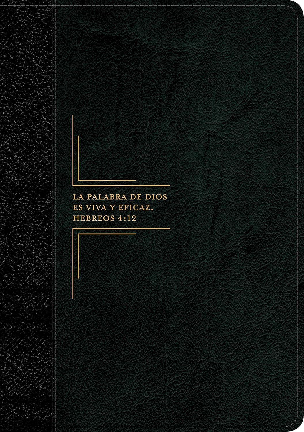 Biblia de estudio del diario vivir RVR60, letra grande, SentiPiel, Negro