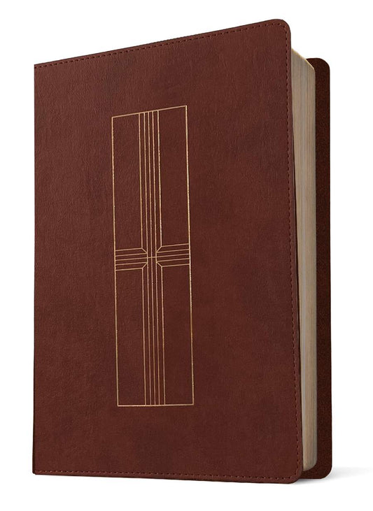 Biblia NTV con filament imitación piel café mediano