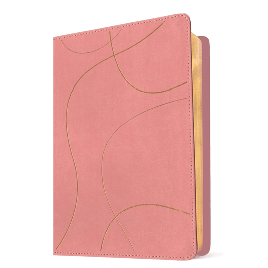 Biblia de estudio del diario vivir para jóvenes NTV con Filament SentiPiel Rosa pastel