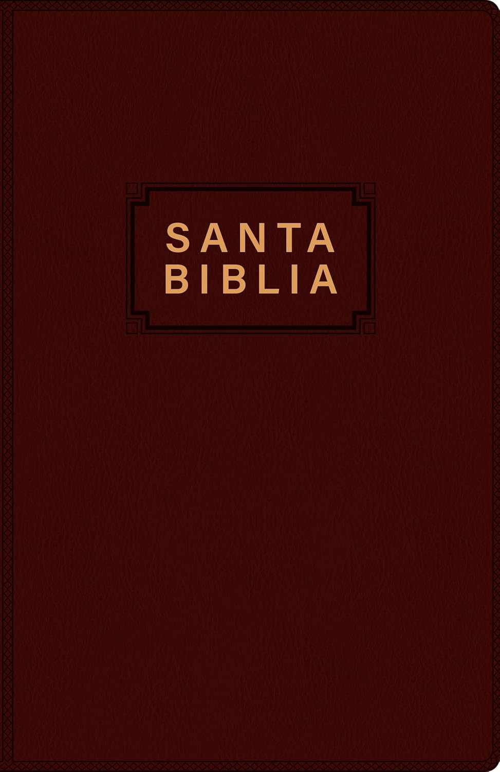 Santa Biblia NTV, Edición premio y regalo Vinil, Vino tinto, Letra Roja