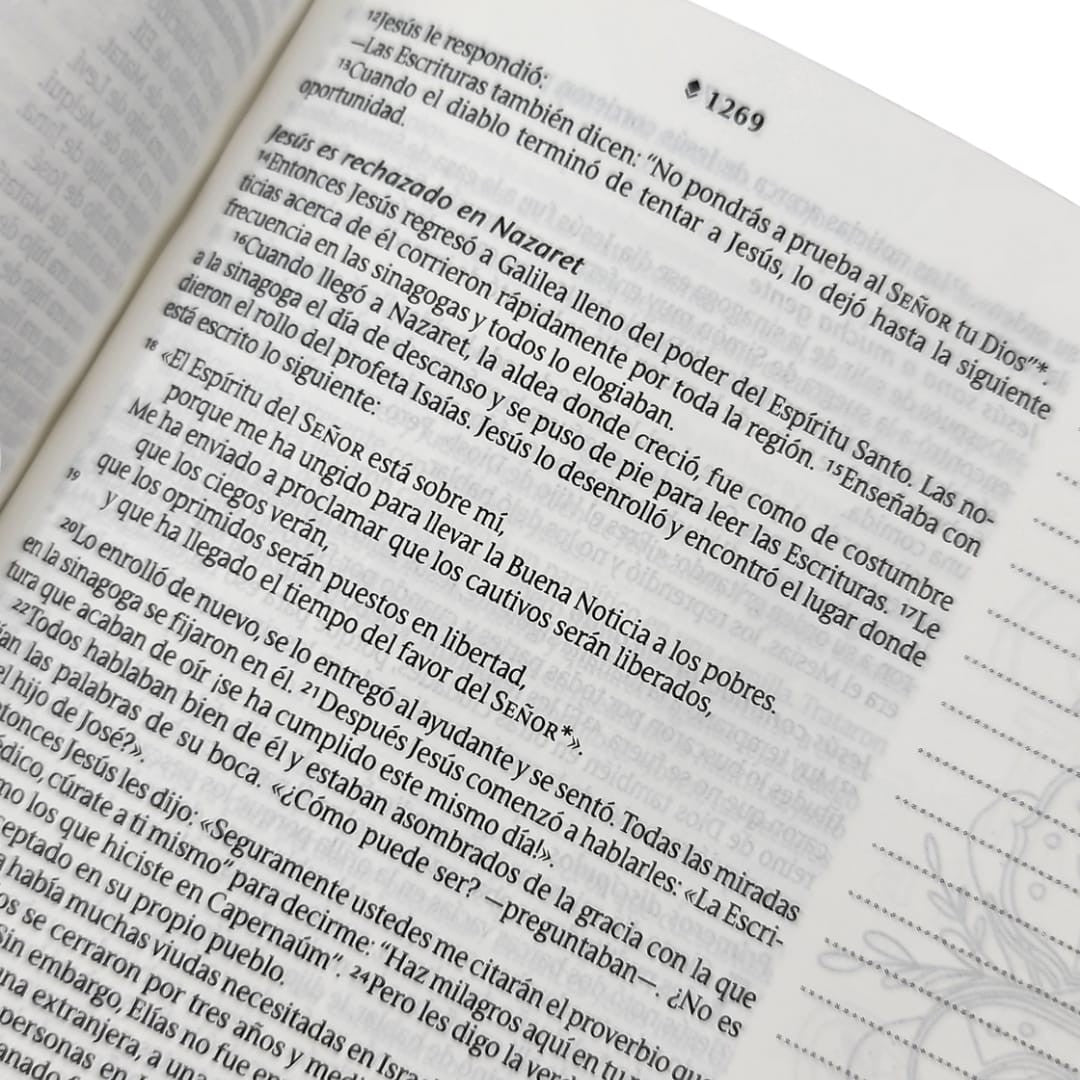 Biblia Inspira NTV con Filament (SentiPiel, Acuarela rosa)