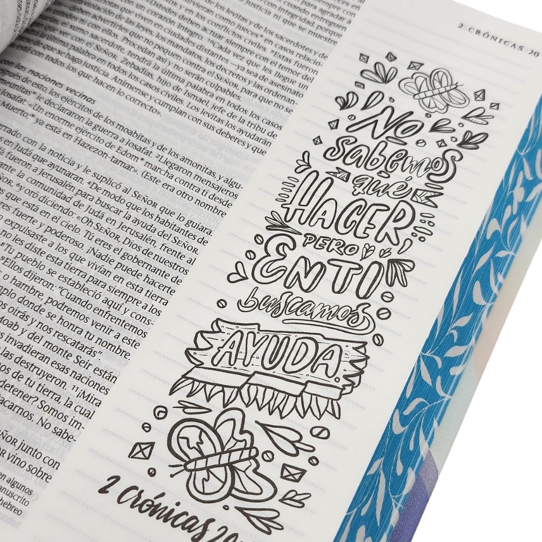 Biblia Inspira NTV con Filament Sentipiel Paraiso Floral
