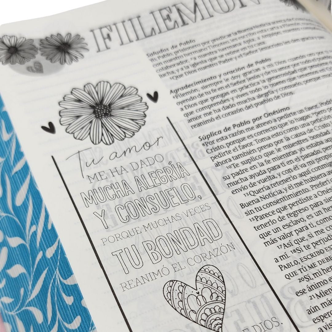 Biblia Inspira NTV con Filament Sentipiel Paraiso Floral