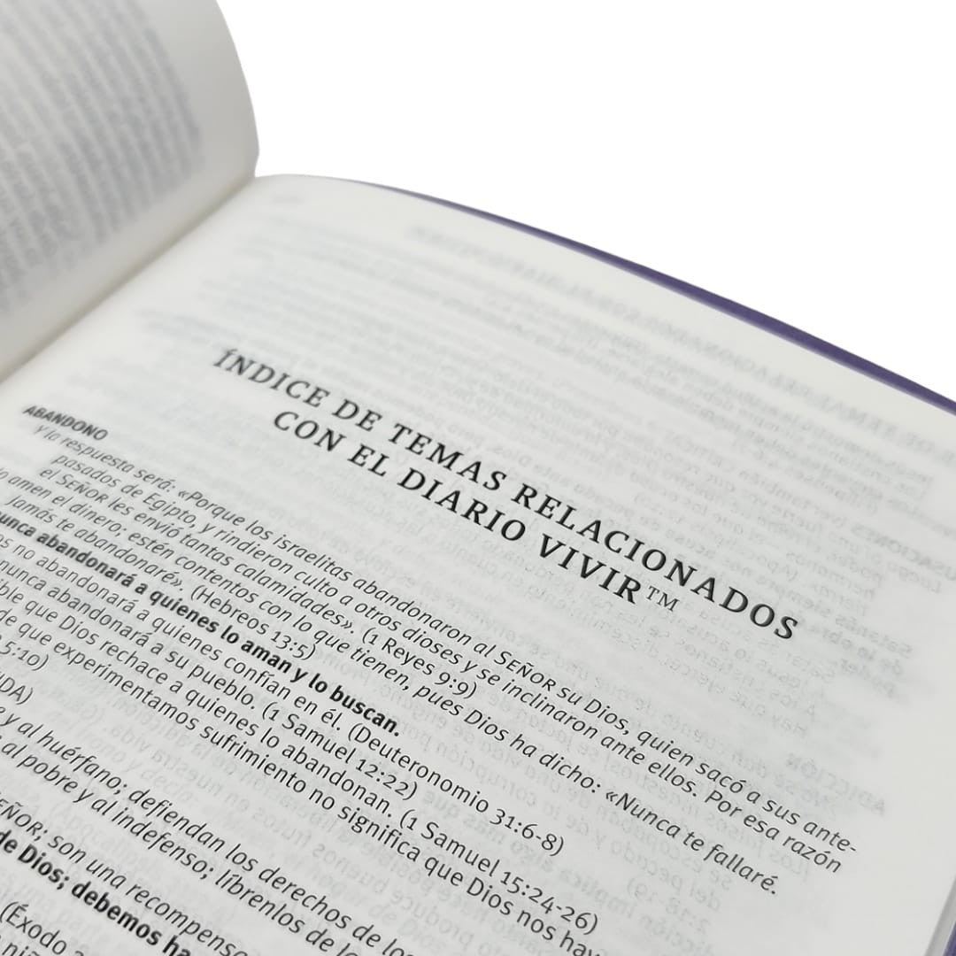 Biblia valor prémium NTV con Filament (SentiPiel, Púrpura)