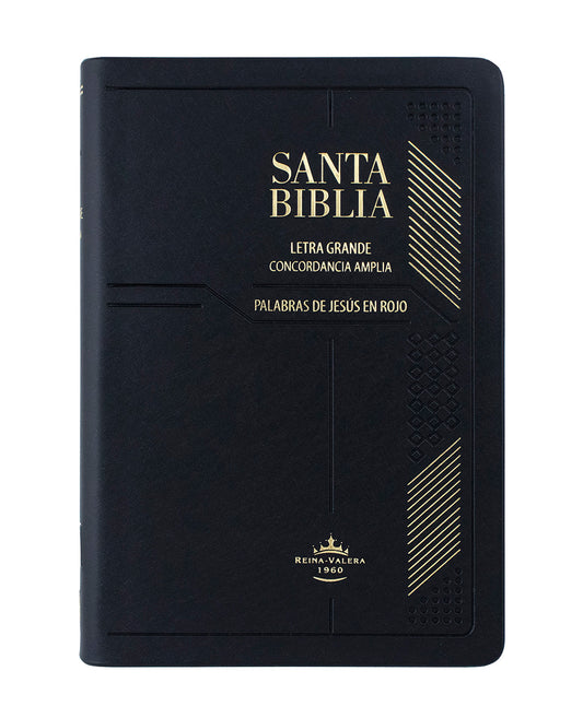 Reina Valera 1960 concordancia letra grande indice vinil negro