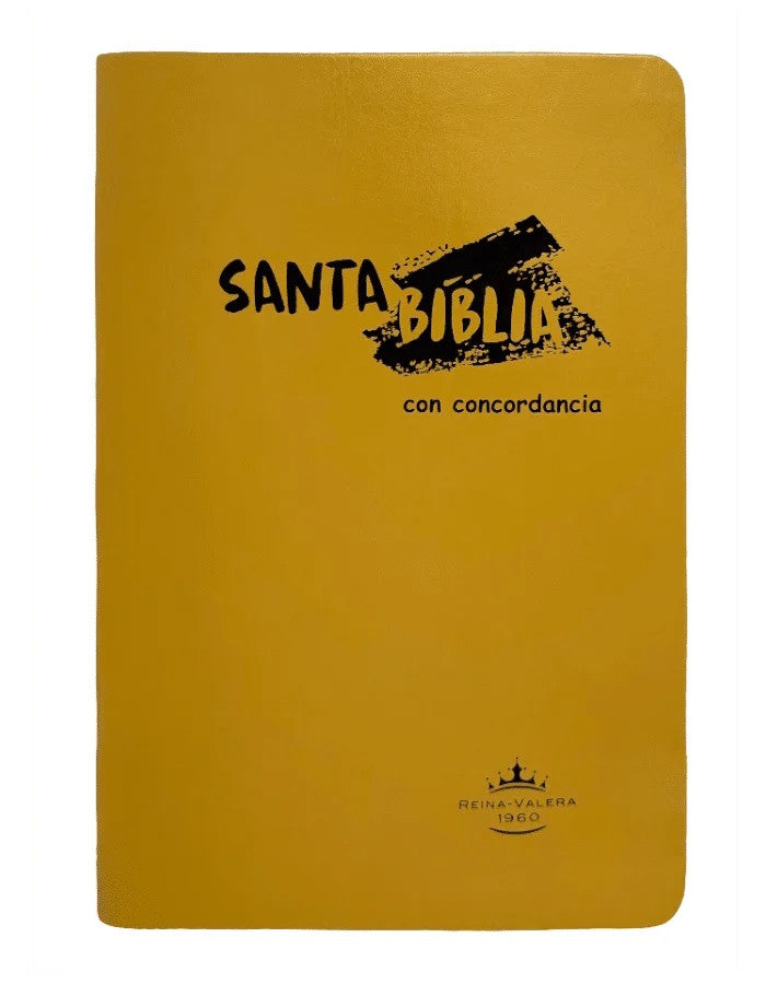 Biblia Reina Valera 1960 Letra Grande 11 puntos Concordancia Amarilla