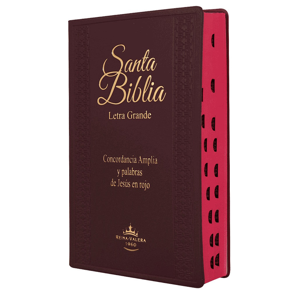 Biblia RVR1960 Letra grande indice concordancia vino