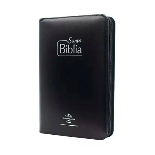 Biblia Reina Valera 1960 letra grande cierre color negro