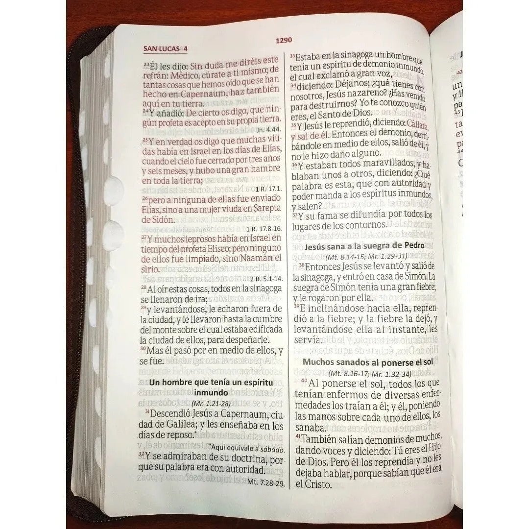 Biblia Reina Valera 1960 Letra Gigante 14 puntos Indice Cierre Azul