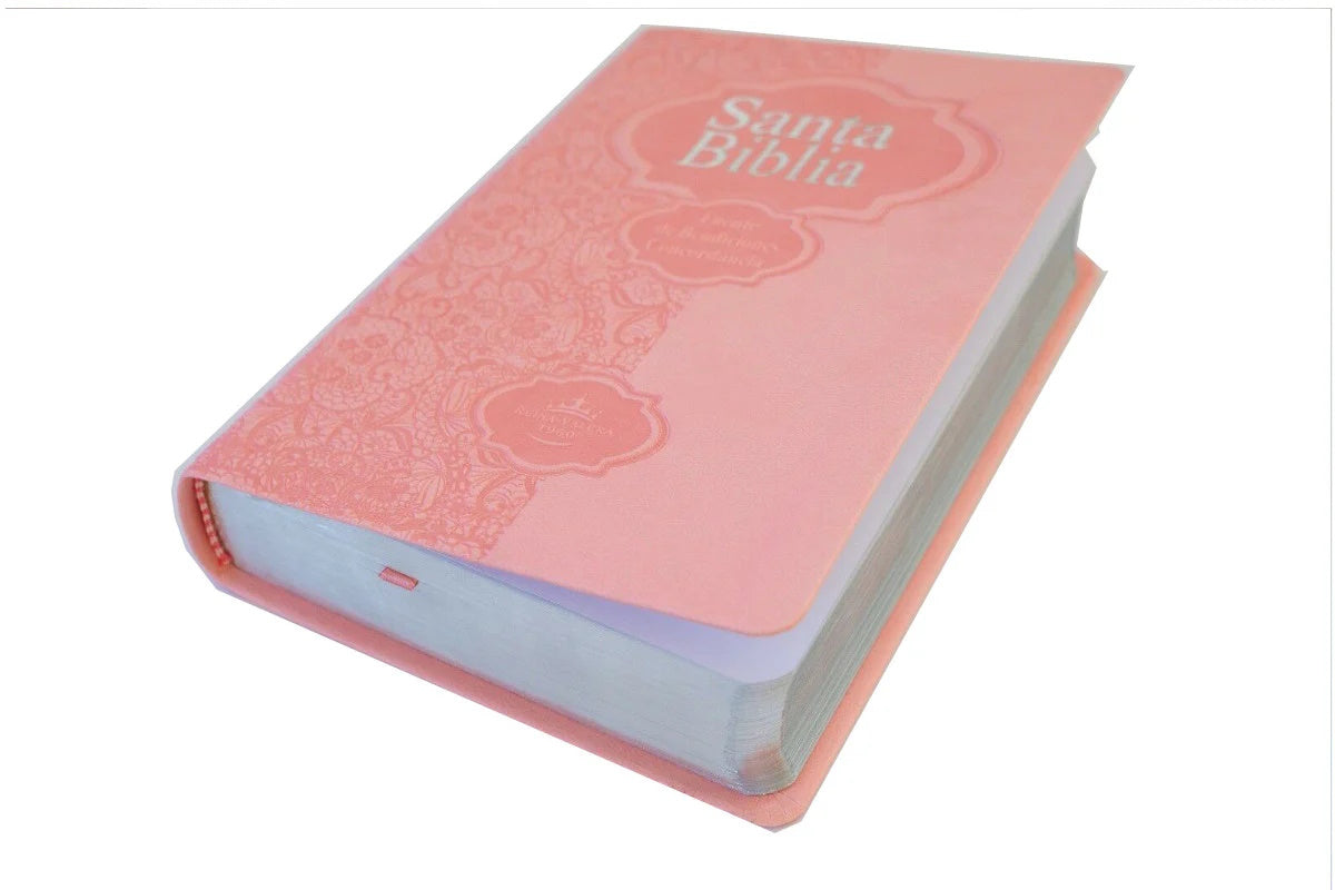 Biblia RVR1960 mediana rosa concordancia