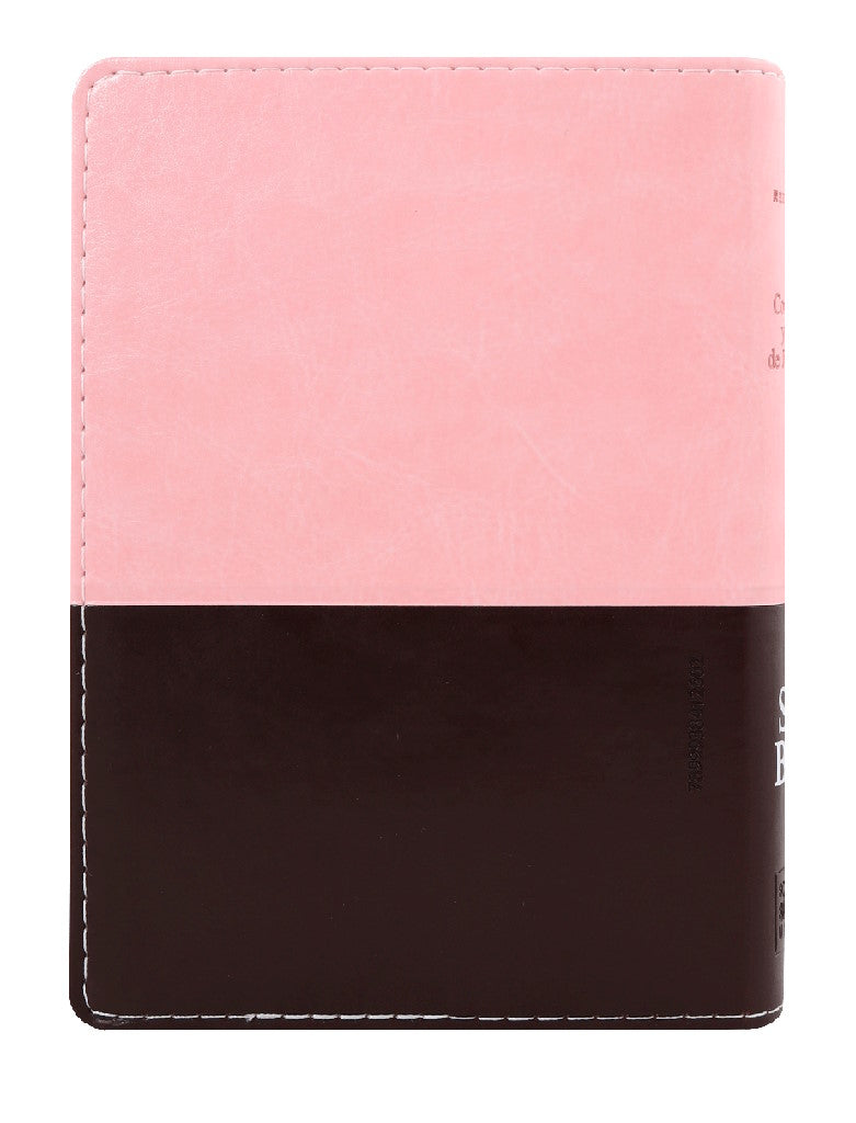 Reina Valera 1960  Letra grande 11 Puntos Rosada Compacta 13x17 cm